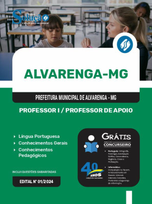 Apostila Prefeitura de Alvarenga - MG 2024 - Professor I e Professor de Apoio - Imagem 3