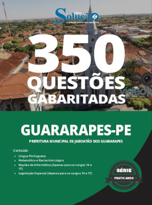 Caderno de Questões Prefeitura de Jaboatão dos Guararapes - PE - 350 Questões Gabaritadas - Imagem 2