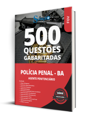 Capa Caderno de Questões Polícia Penal - BA - Agente Penitenciário - 500 Questões Gabaritadas