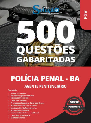 Caderno de Questões Polícia Penal - BA - Agente Penitenciário - 500 Questões Gabaritadas - Imagem 2