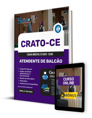 Apostila Câmara do Crato - CE 2024 - Atendente de Balcão