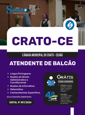 Apostila Câmara do Crato - CE 2024 - Atendente de Balcão - Imagem 3