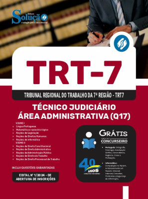 Apostila TRT7 2024 - Técnico Judiciário - Área Administrativa (Q17) - Imagem 3