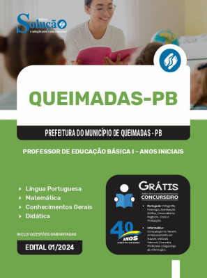 Apostila Prefeitura de Queimadas - PB em PDF 2024 - Professor de Educação Básica I - Anos Iniciais e Professor de Educação Básica I - Educação Infantil - Imagem 1