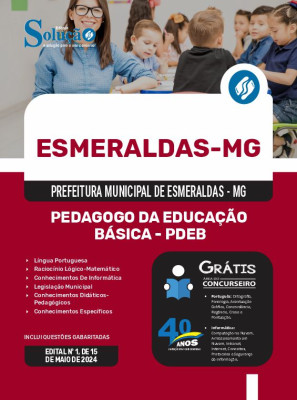 Apostila Prefeitura de Esmeraldas - MG 2024 - Pedagogo da Educação Básica - PDEB - Imagem 3