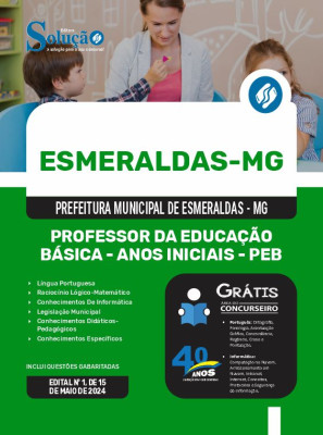 Apostila Prefeitura de Esmeraldas - MG 2024 - Professor da Educação Básica - Anos Iniciais - PEB - Imagem 3