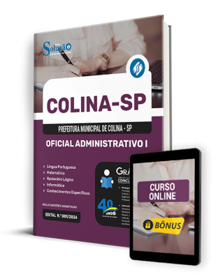 Apostila Prefeitura de Colina - SP 2024 - Oficial Administrativo I - Imagem 1