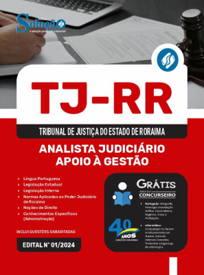 Apostila TJ-RR 2024 - Analista Judiciário - Apoio à Gestão - Imagem 3