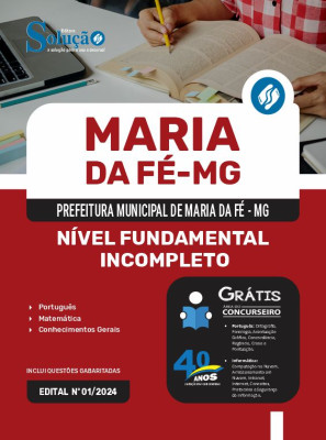 Apostila Prefeitura de Maria da Fé - MG 2024 - Nível Fundamental Incompleto - Imagem 3