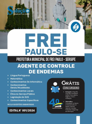 Apostila Prefeitura de Frei Paulo - SE 2024 - Agente de Controle de Endemias - Imagem 3