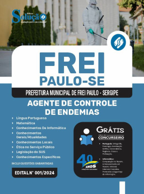 Apostila Prefeitura de Frei Paulo - SE em PDF 2024 - Agente de Controle de Endemias - Imagem 1