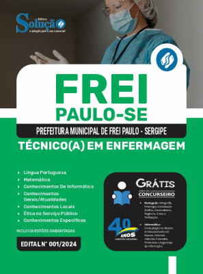 Apostila Prefeitura de Frei Paulo - SE 2024 - Técnico(a) em Enfermagem - Imagem 3