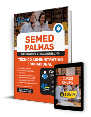 Apostila SEMED Palmas - TO 2024 - Técnico Administrativo Educacional - Imagem 1