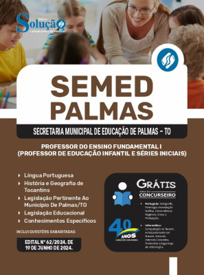 Apostila SEMED Palmas - TO 2024 - Professor do Ensino Fundamental I (Professor de Educação Infantil e Séries Iniciais) - Imagem 3