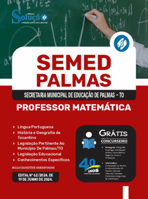 Apostila SEMED Palmas - TO 2024 - Professor Matemática - Imagem 3