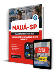 Capa Apostila Prefeitura de Mauá - SP 2024 - Auxiliar de Desenvolvimento Infantil