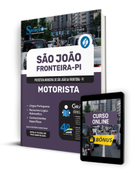 Capa Apostila Prefeitura de São João da Fronteira - PI 2024 - Motorista