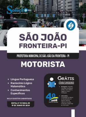 Apostila Prefeitura de São João da Fronteira - PI 2024 - Motorista - Imagem 3