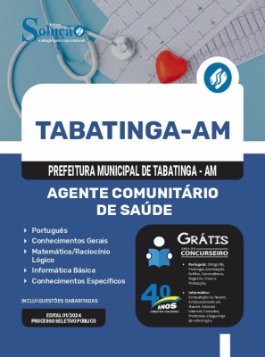 Apostila Prefeitura de Tabatinga - AM em PDF  - Agente Comunitário de Saúde - Imagem 1