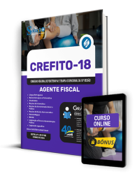 Capa Apostila CREFITO-18 2024 - Agente Fiscal