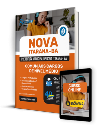 Capa Apostila Prefeitura de Nova Itarana - BA 2024 - Comum aos Cargos de Nível Médio