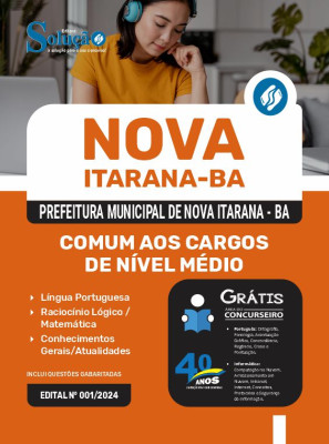 Apostila Prefeitura de Nova Itarana - BA 2024 - Comum aos Cargos de Nível Médio - Imagem 3