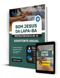 Capa Apostila Prefeitura de Bom Jesus da Lapa - BA 2024 - Assistente Social