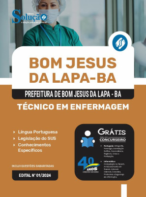 Apostila Prefeitura de Bom Jesus da Lapa - BA 2024 - Técnico em Enfermagem - Imagem 3