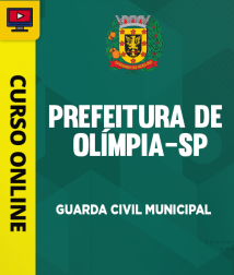 Capa Curso Online Prefeitura de Olímpia - SP - Guarda Municipal