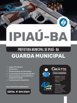 Apostila Prefeitura de Ipiaú - BA em PDF 2024 - Guarda Municipal - Imagem 1