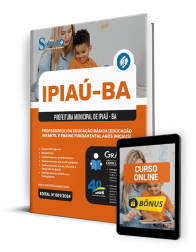 Capa Apostila Prefeitura de Ipiaú - BA 2024 - Professor(a) da Educação Básica (Educação Infantil e Ensino Fundamental Anos Iniciais)