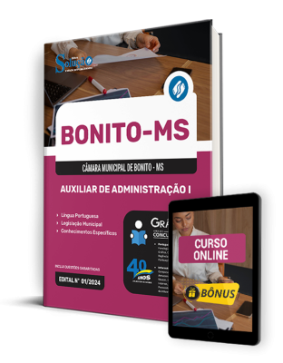 Apostila Câmara de Bonito - MS 2024 - Auxiliar de Administração I