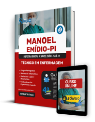 Capa Apostila Prefeitura de Manoel Emídio - PI 2024 - Técnico em Enfermagem