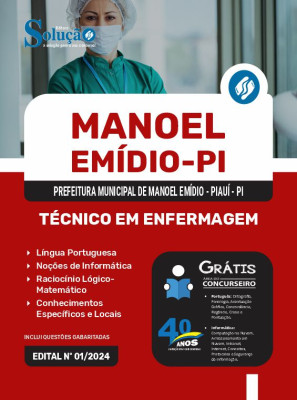 Apostila Prefeitura de Manoel Emídio - PI 2024 - Técnico em Enfermagem - Imagem 3