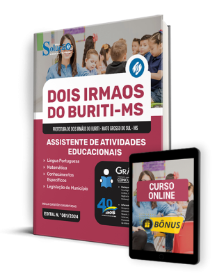 Apostila Prefeitura de Dois Irmãos do Buriti - MS 2024 - Assistente de Atividades Educacionais - Imagem 1