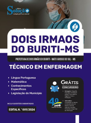 Apostila Prefeitura de Dois Irmãos do Buriti - MS 2024 - Técnico em Enfermagem - Imagem 3