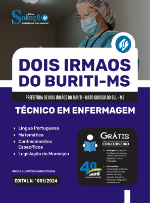 Apostila Prefeitura de Dois Irmãos do Buriti - MS em PDF 2024 - Técnico em Enfermagem - Imagem 1