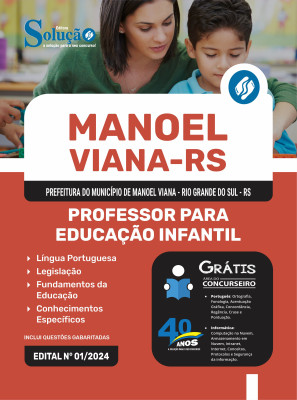 Apostila Prefeitura de Manoel Viana - RS em PDF 2024 - Professor para Educação Infantil - Imagem 1