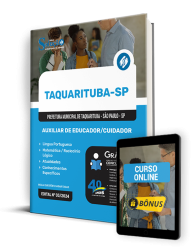 Capa Apostila Prefeitura de Taquarituba - SP 2024 - Auxiliar de Educador/Cuidador