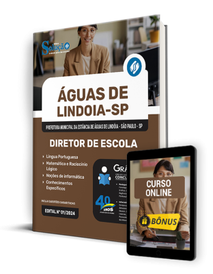 Apostila Prefeitura da Estância de Águas De Lindóia - SP 2024 Diretor de Escola - Imagem 1