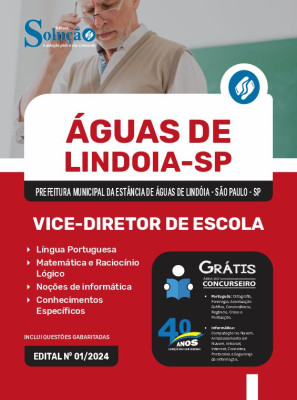 Apostila Prefeitura da Estância de Águas De Lindóia - SP 2024 Vice-Diretor de Escola  - Imagem 3