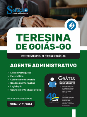 Apostila Prefeitura de Teresina - GO 2024 - Agente Administrativo - Imagem 3