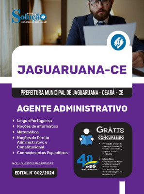 Apostila Prefeitura de Jaguaruana - CE 2024 - Agente Administrativo - Imagem 3