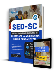 Capa Apostila SED SC 2024 - Professor - Anos Iniciais Ensino Fundamental
