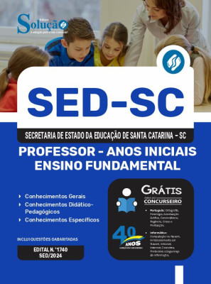 Apostila SED SC 2024 - Professor - Anos Iniciais Ensino Fundamental - Imagem 3