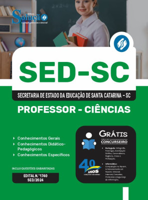 Apostila SED-SC 2024 - Professor - Ciências - Imagem 3