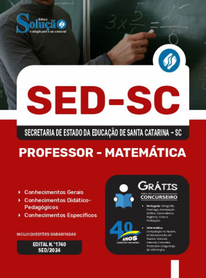 Apostila SED-SC 2024 - Professor - Matemática - Imagem 3