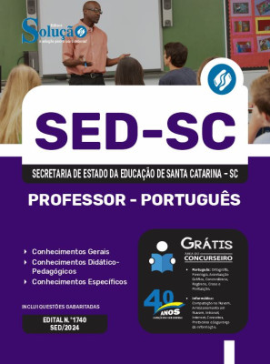 Apostila SED-SC 2024 - Professor - Português - Imagem 3