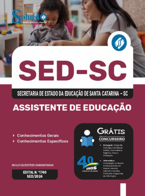 Apostila SED-SC 2024 - Assistente de Educação - Imagem 3