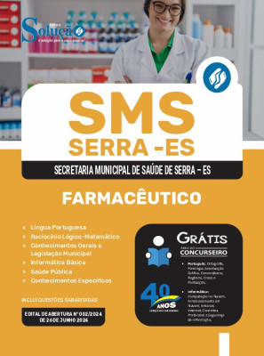 Apostila SMS Serra - ES 2024 - Farmacêutico - Imagem 3